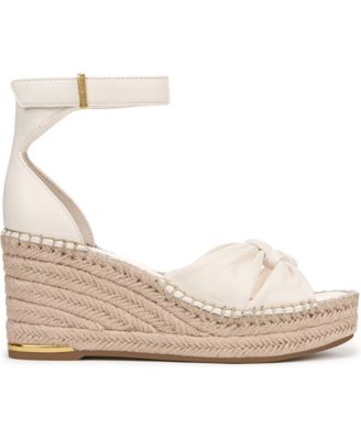 Clementine Espadrille Leather Wedge Sandals