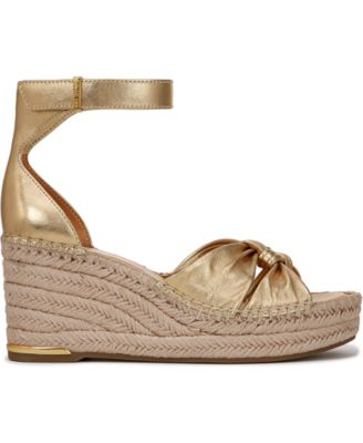 Clementine Espadrille Leather Wedge Sandals
