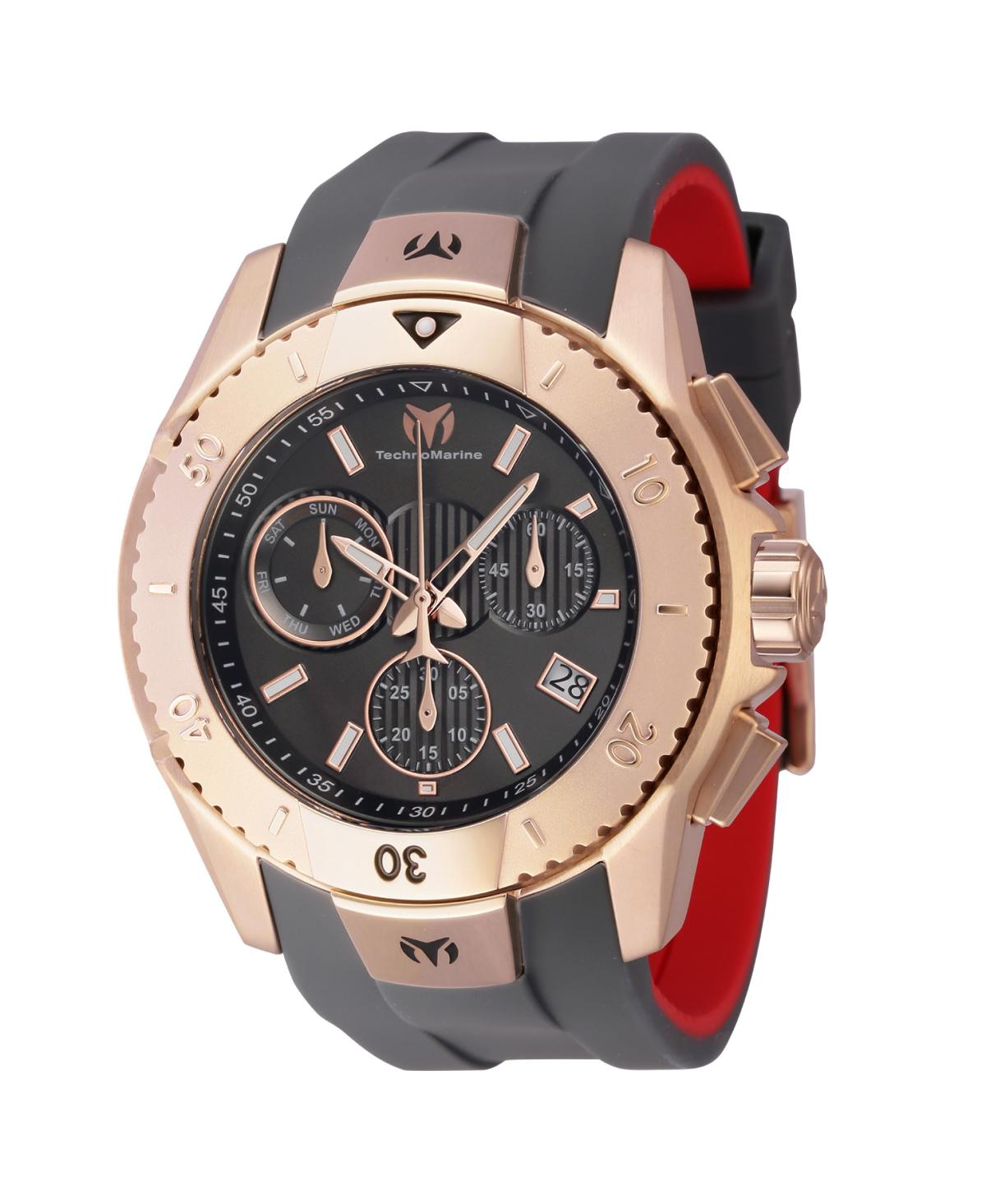 Men's Tm-621036 UF6 Quartz Chronograph Gunmetal Dial Watch - Blue