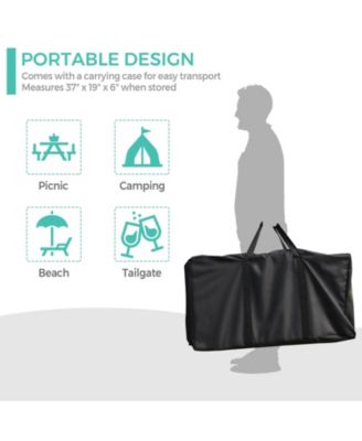 Foldable Outdoor BBQ Table Grilling Stand