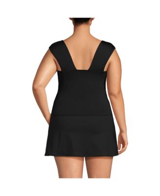Plus Size DD-Cup Square Neck Underwire Tankini Top