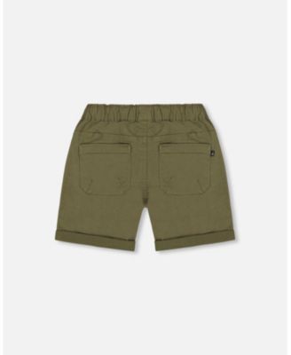 Toddler Boys Stretch Twill Short Dark Olive Green - Toddler|Child