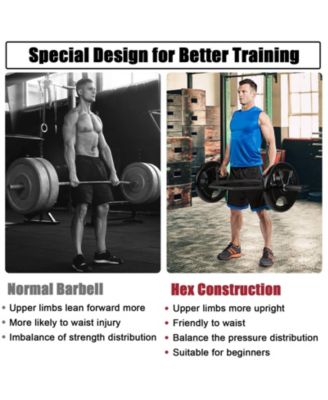 56 Inch Olympic Hexagon Deadlift Trap Bar with Folding Grips Powerlifting32 Reviews