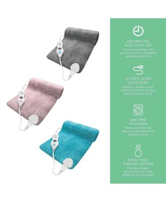 Comfort Trio Heating Pad Set – Teal, Pink & Gray