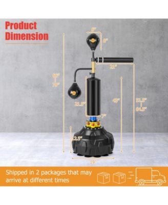 Boxing Speed Trainer Freestanding Fillable 360° Spinning Bar Adjustable Height