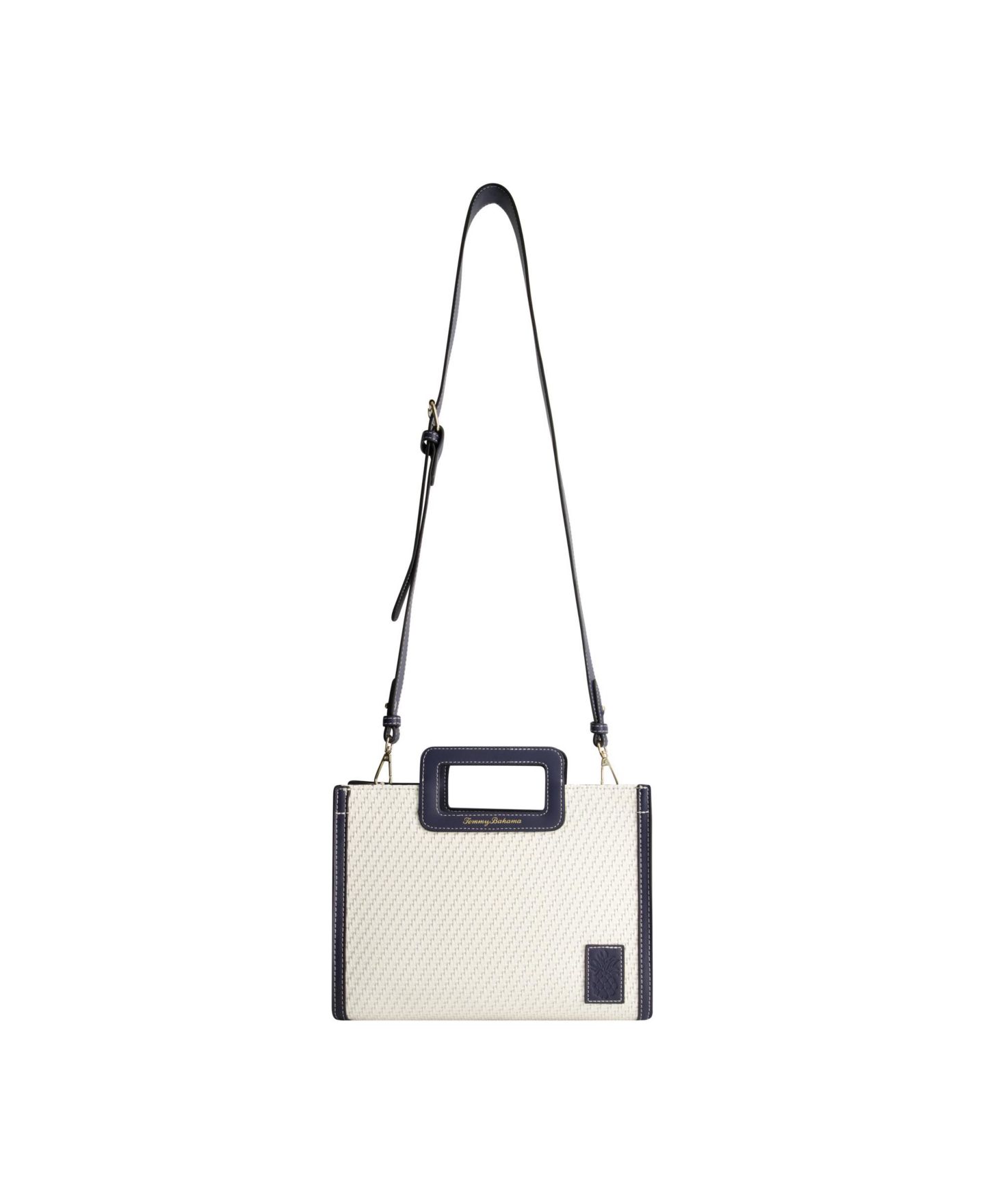 Женская сумка Tommy Bahama Modern Woven Medium Tote, цвет: Тёмно-синий — фото 1