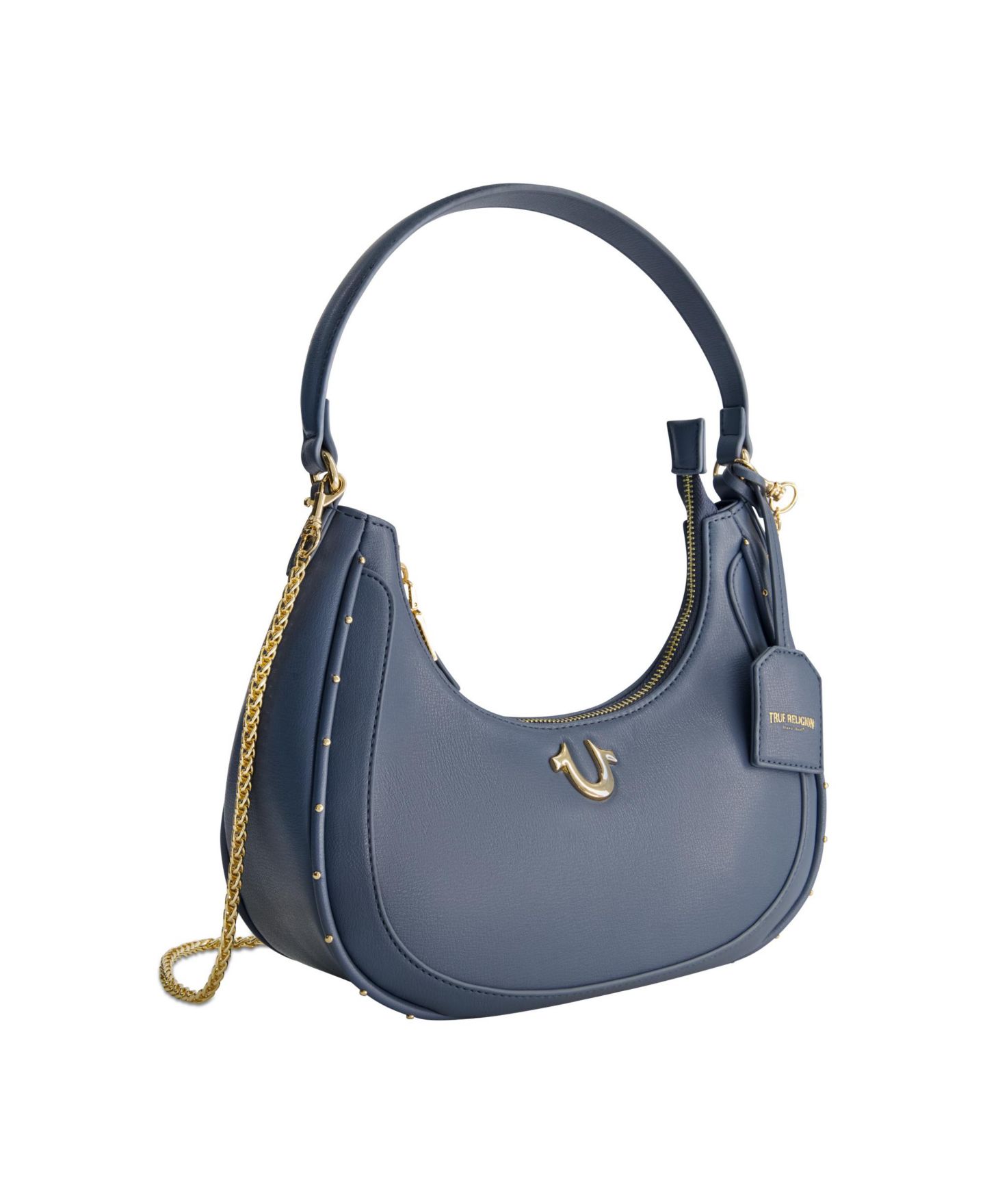 Женская сумка True Religion Zip Top Crescent Hobo, цвет: Синий — фото 2