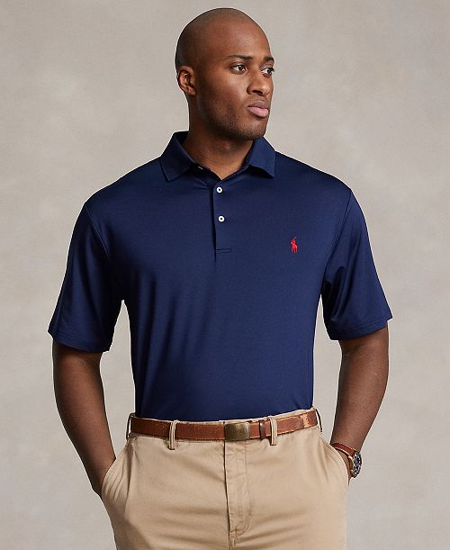 alfani Polo Ralph Lauren Men's Big & Tall Performance Stretch Jersey Polo Shirt Men's Fashion & Accessories