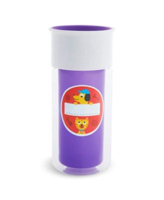 Toddler Miracle 360 Insulated Sippy Cup, with Stickers, 9 oz, Purple