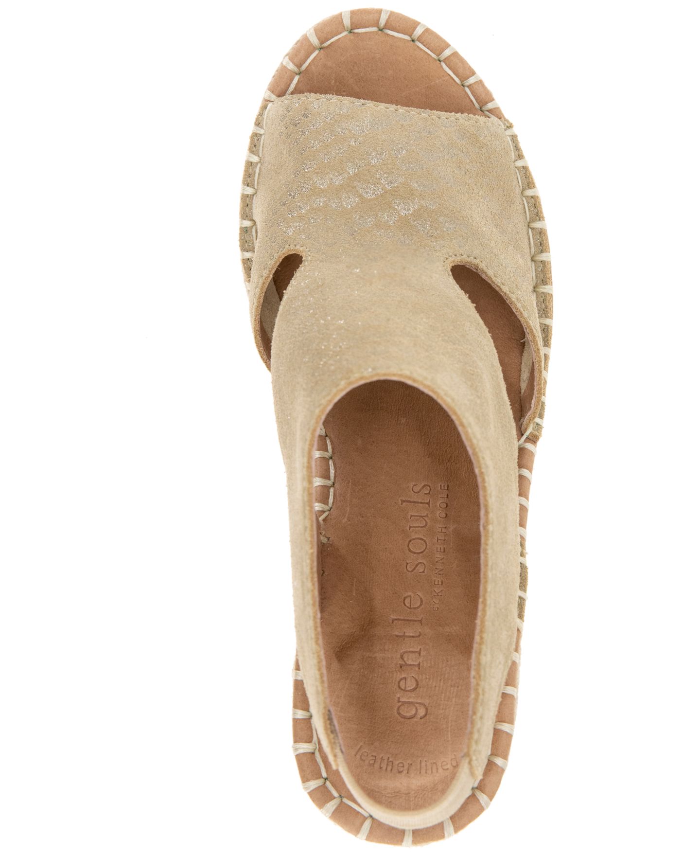 Женские сандалии Gentle Souls Cody Wedge Espadrille, цвет: Тёмный бежевый — фото 4