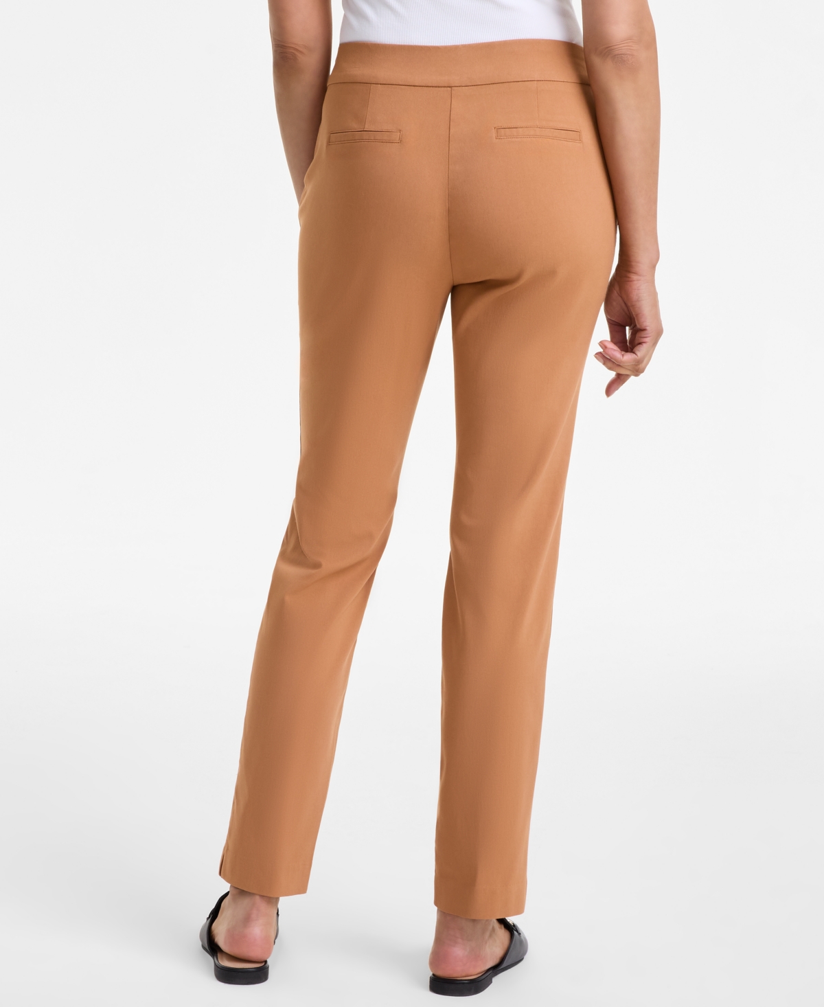 Shop Jm Collection Women's Tummy-control Cambridge Slim-leg Pull-on Pants, Exclusively At Macy's