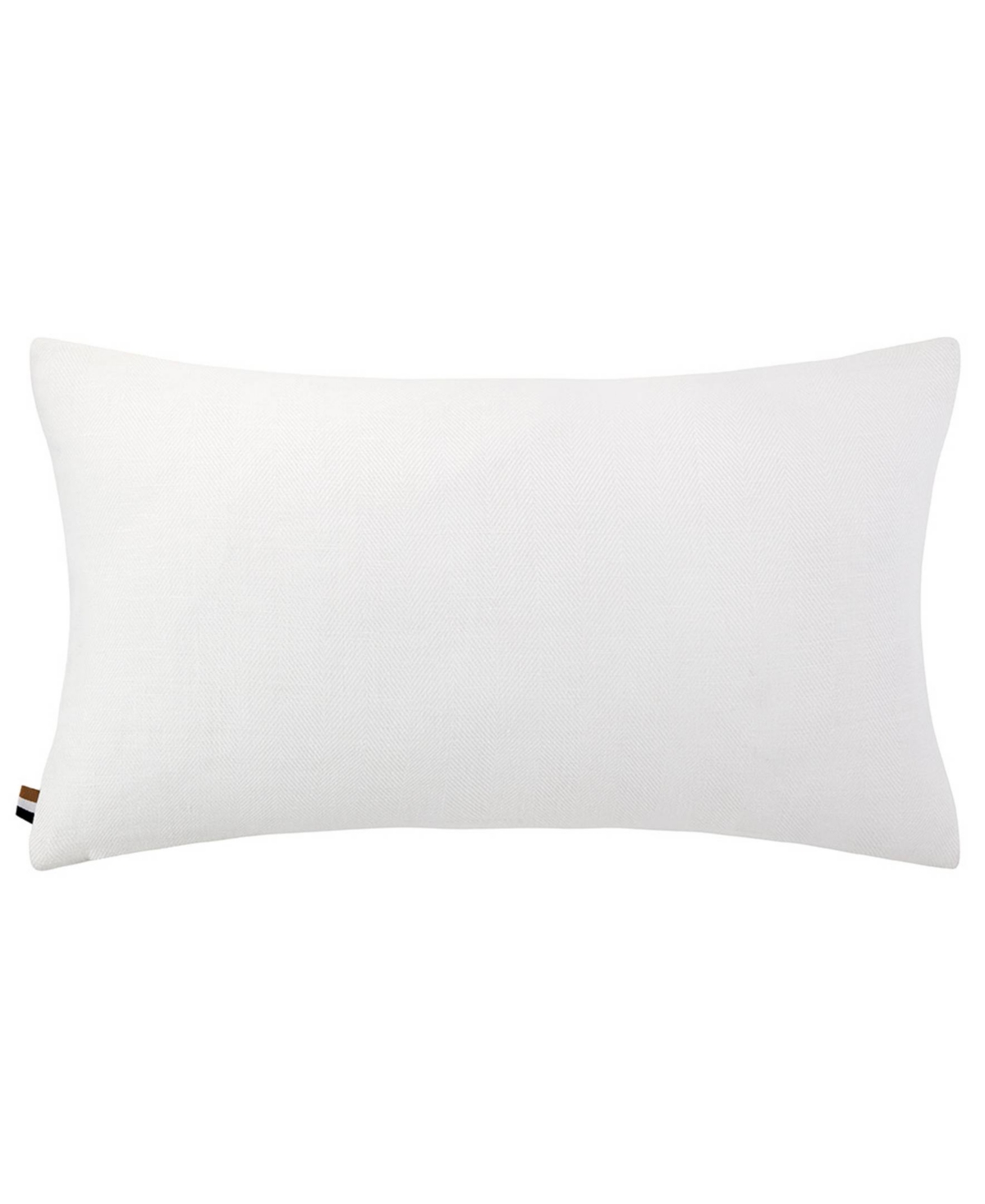 Boss Home By Hugo Boss Bold Logo Decorative Pillow, 13"x 22" In Milk