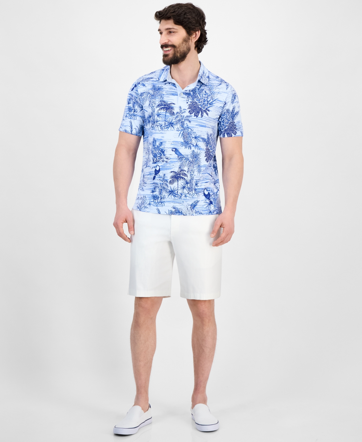 Tommy Bahama Men's Bird Sanctuary Classic-fit Printed Polo Shirt