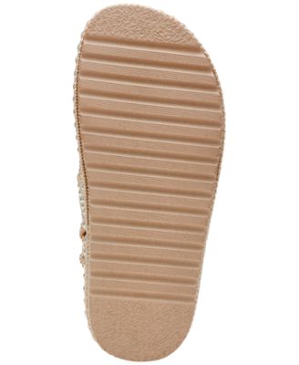 大人気★【STEVE MADDEN】BIGMONA フットベッド サンダル BIGMONA Natural Raffia Leather Women's Platform Sandal