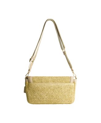 Soft Straw Long Flap Crossbody