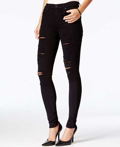 A Gold E Sophie Ripped Moonstruck Wash Skinny Jeans