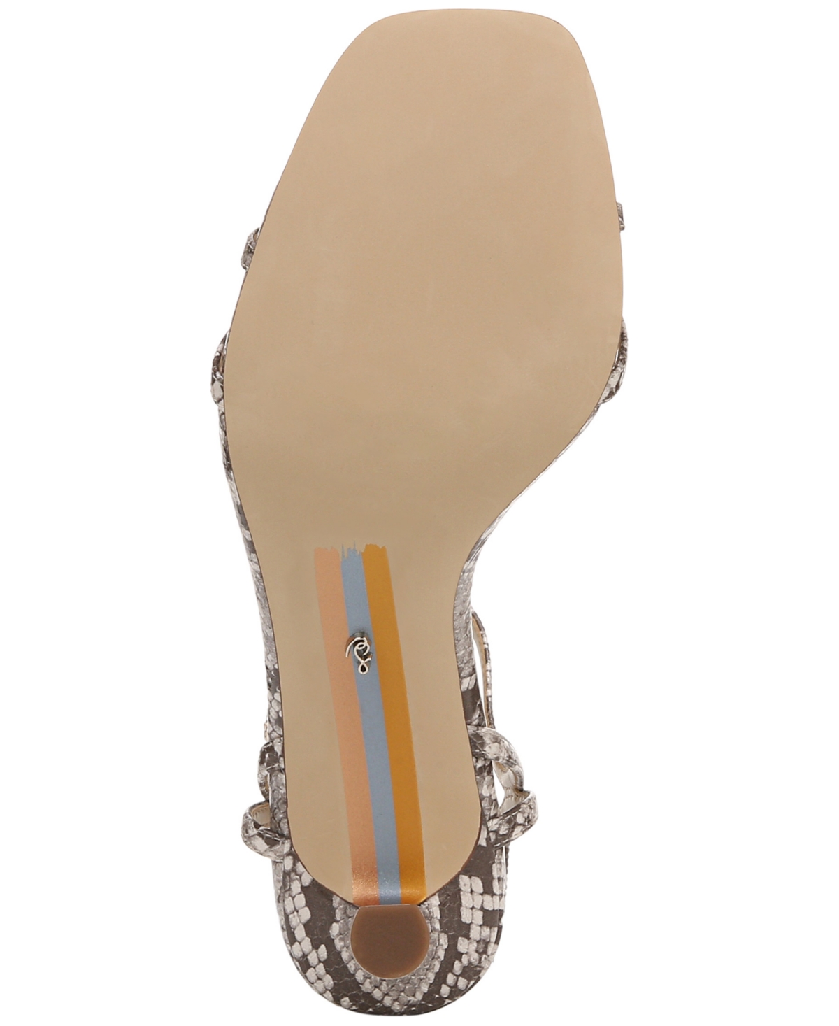 Sam Edelman Women's Presley Strappy Dress Sandals In Sandshell Multi Python Leather