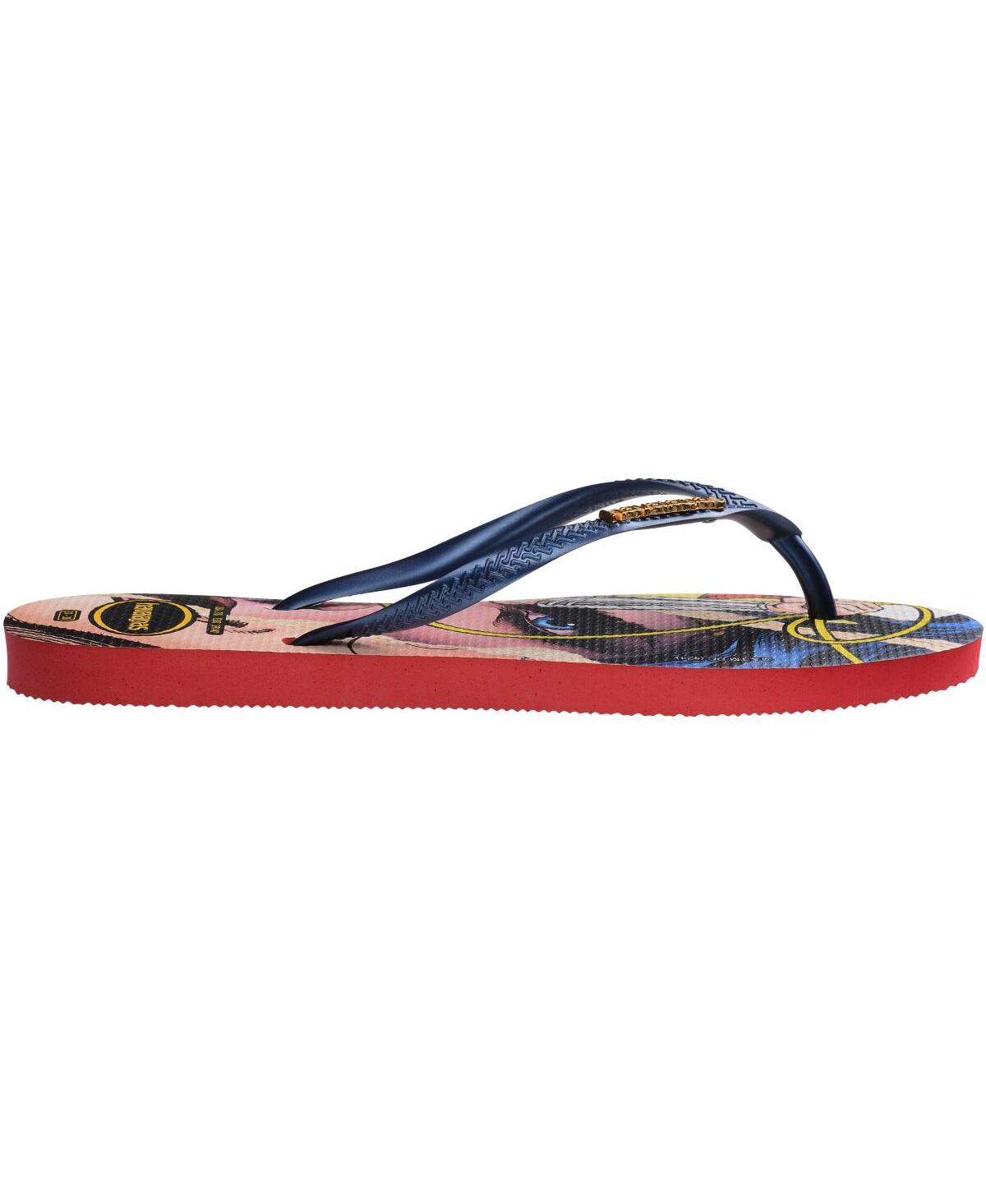 Havaianas Women's Slim Wonder Woman Slip On Sandals In Red,navy