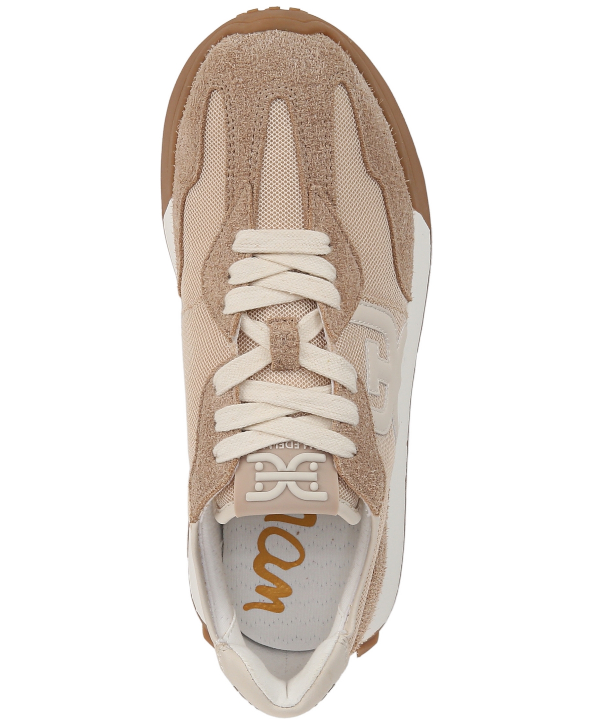 SAM EDELMAN WOMEN'S LANGLEY EMBLEM LACE-UP TRAINER SNEAKERS 