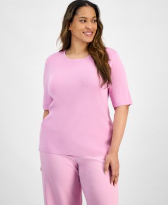 Plus Size Knit T-Shirt 