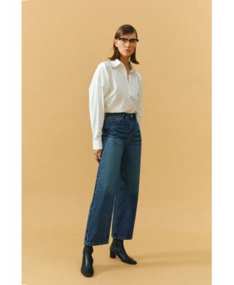 The Cityer Crop Wide Jeans