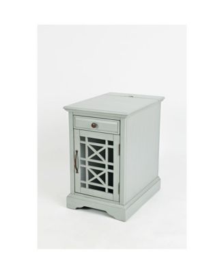 1PC solid wood Craftsman USB Charging Chairside End Table