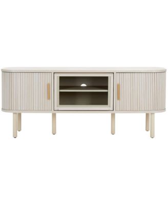 Tealla 2 Tambour & 1 Glass Lift Door Media Stand