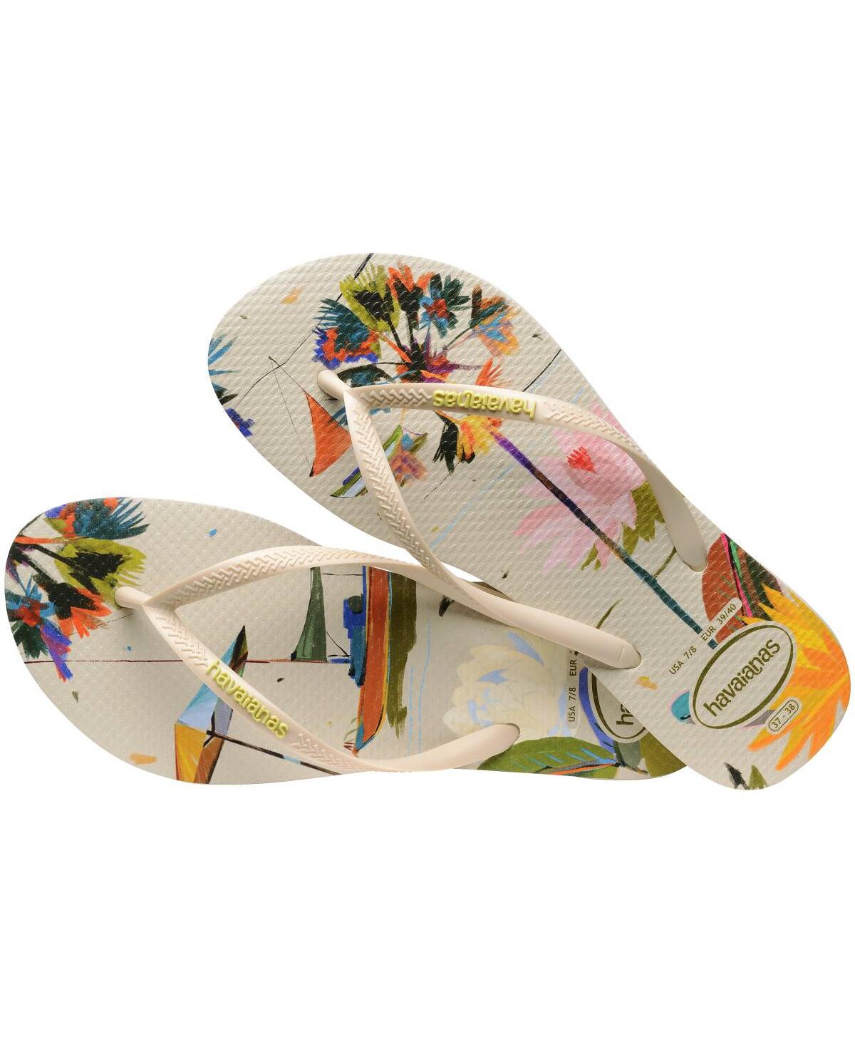 HAVAIANAS WOMEN'S SLIM SUMMER SLIP ON SANDALS 