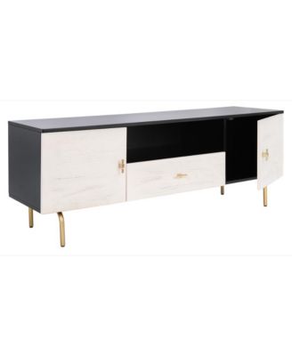 single  wood construction Genevieve collection contemporary design media stand