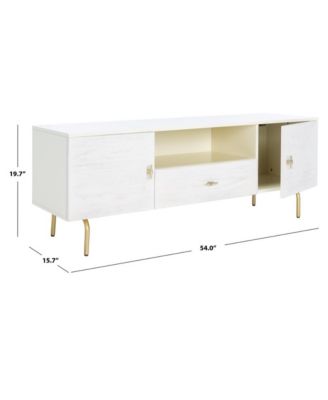 single  wood construction Genevieve collection contemporary design media stand