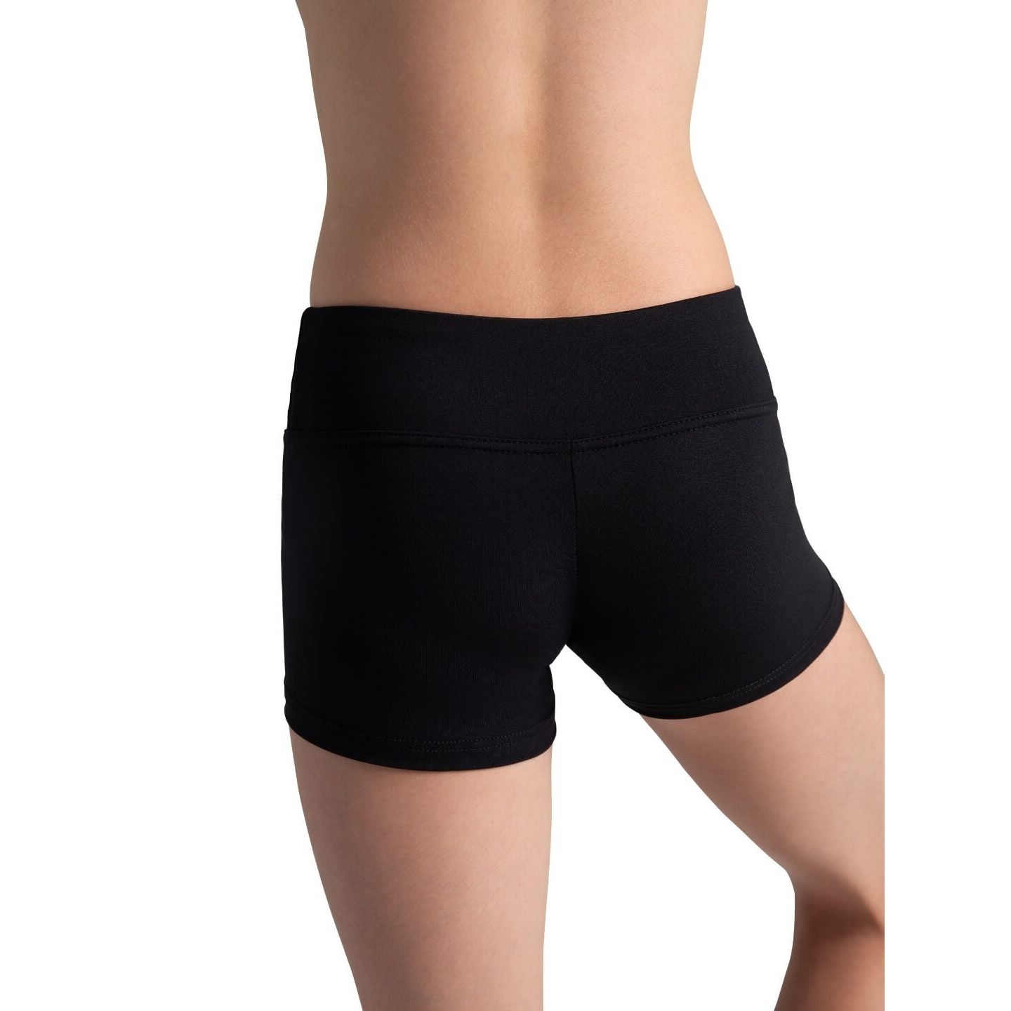 Женские шорты Capezio Team Basics Gusset Short - Girls, цвет: Чёрный — фото 2
