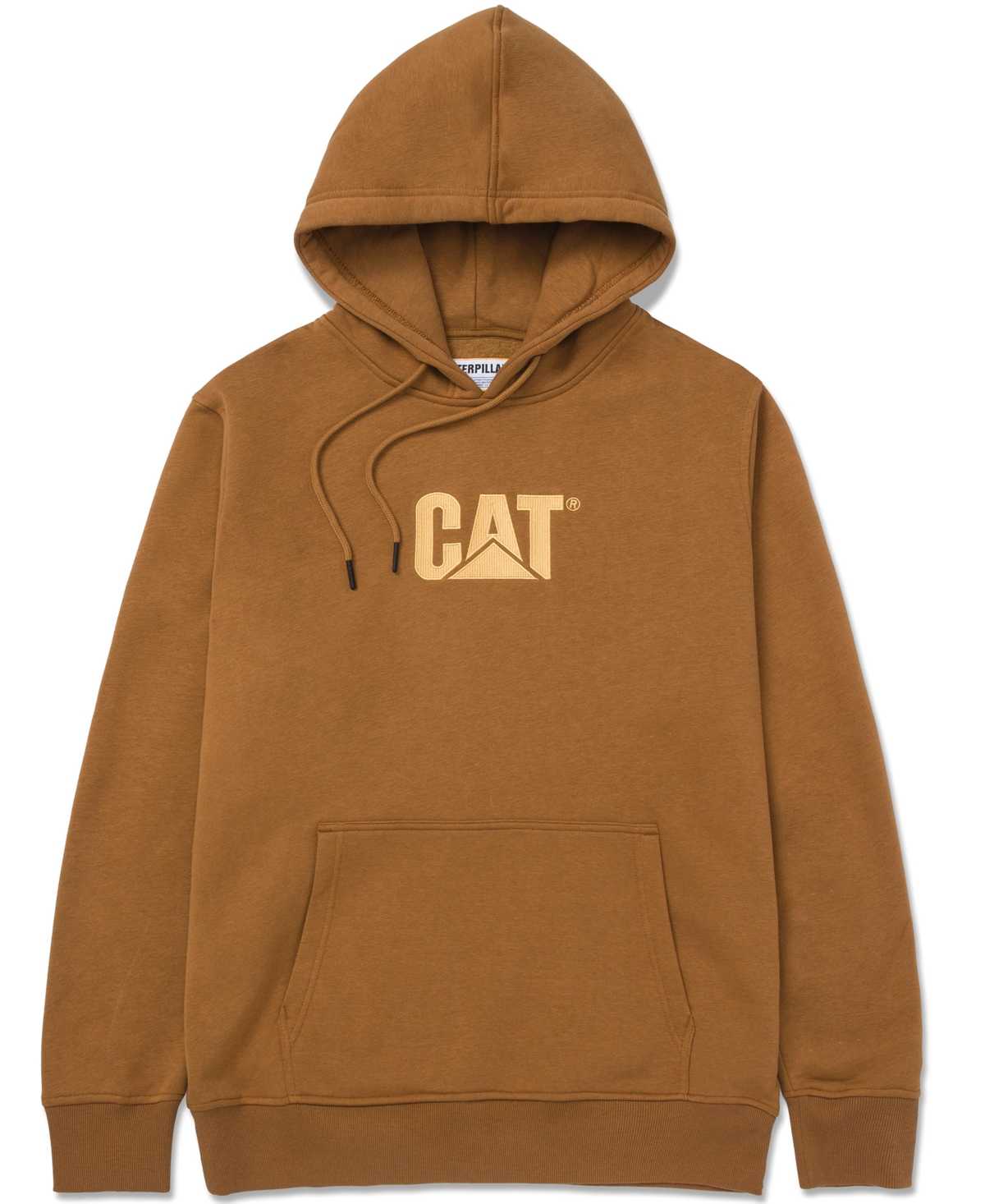 Men's Fleece Cat Logo Pullover Hoodie - Bronze-Turmeric