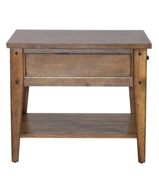 oak finish End Table