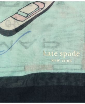 Women's Map Oblong Scarf