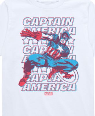 Boys Captain America 3D Graphic T-Shirt