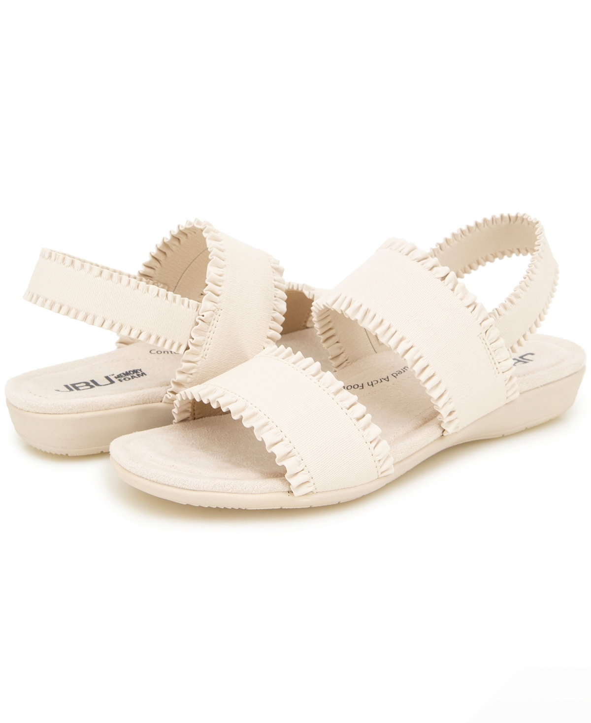 Jbu Women's Azores Casual Flat Sandal In Eggshell