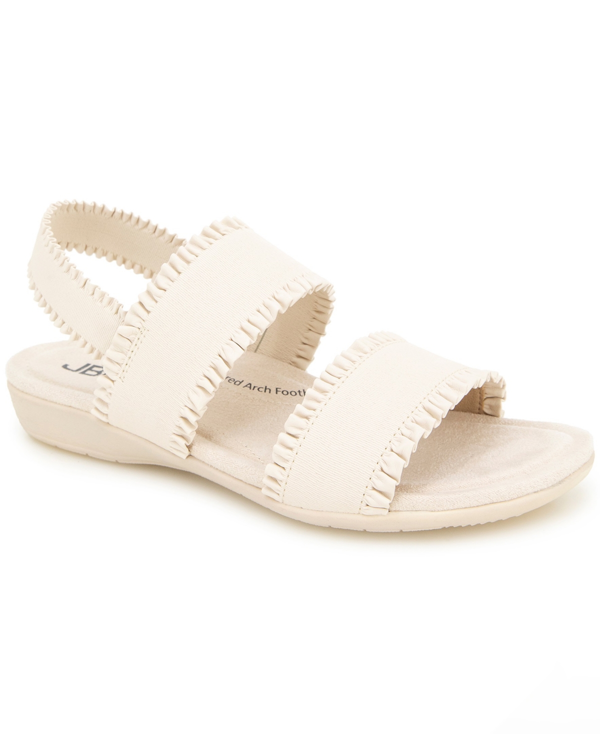 Jbu Women's Azores Casual Flat Sandal In Eggshell