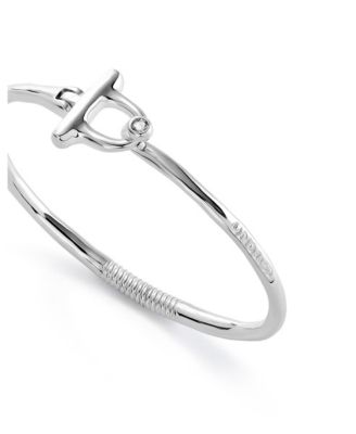 White Topaz Front Clasp Bracelet