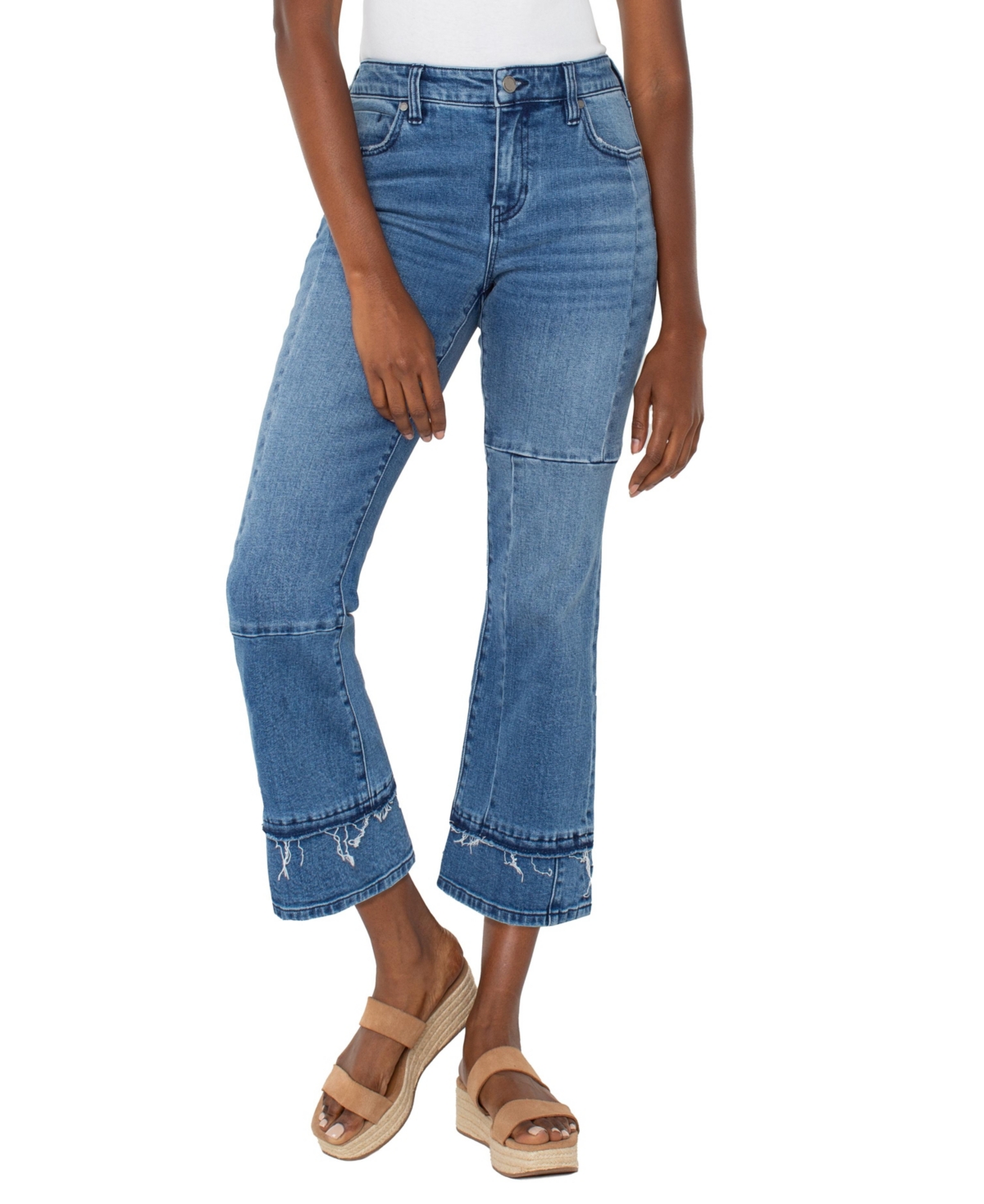 Women's Hannah Seam Detail Crop Flare Jeans - Tremont