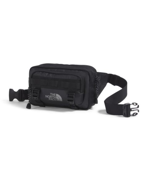 Мужская сумка The North Face Base Camp Lumbar, цвет: Чёрный / Серый