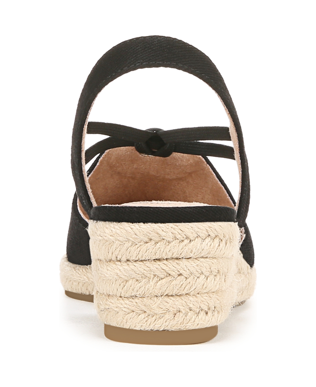 Shop Lifestride Women's Kennedy Closed Almond Toe Wedge Espadrilles In Black Canvas