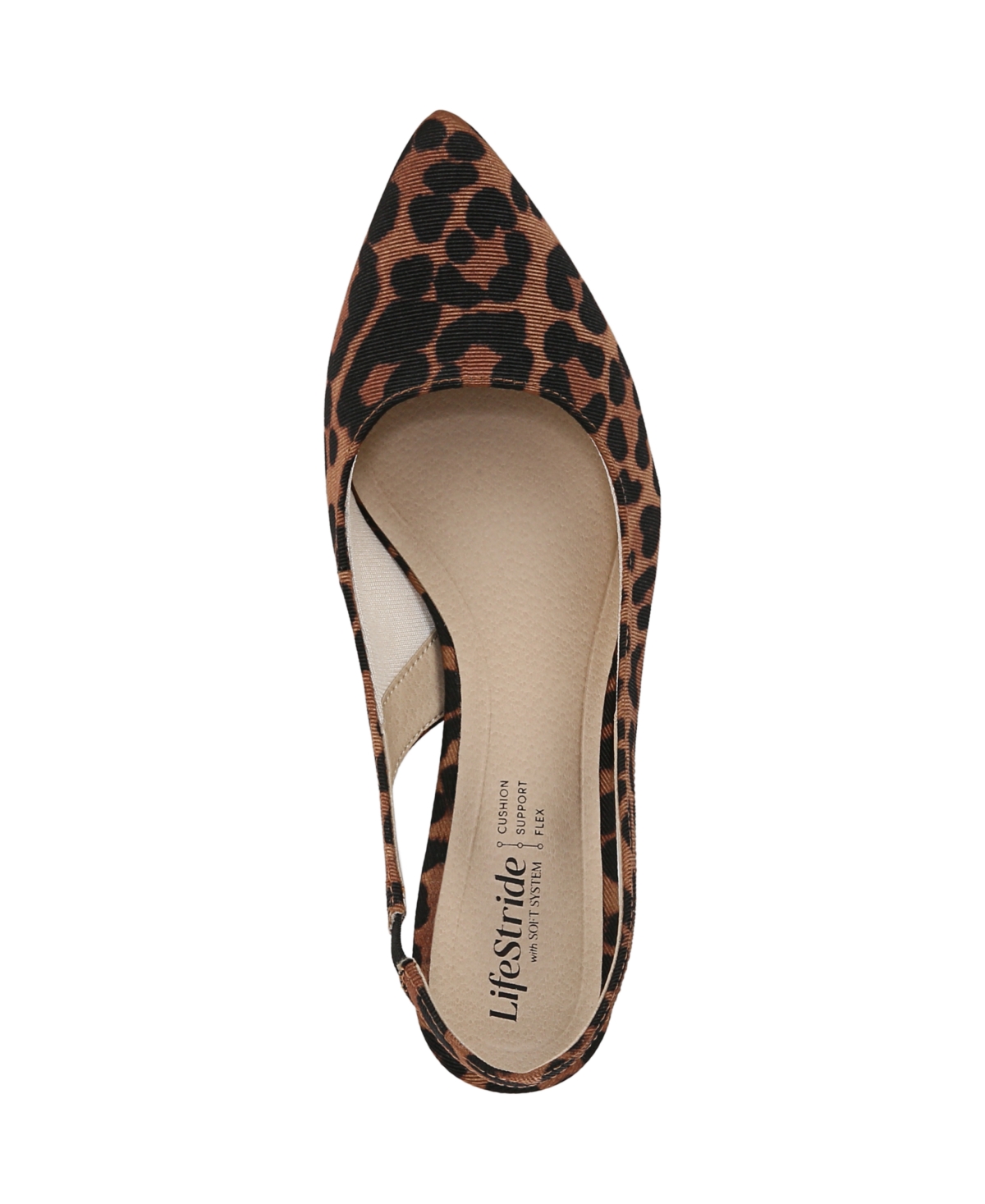 Shop Lifestride Women's Annalise Pointed Toe Slingback Pumps In Brown Multi Microfiber