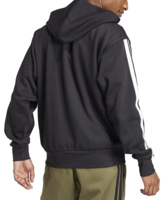 Men's Regular-Fit 3-Stripes Full-Zip Fleece Hoodie 