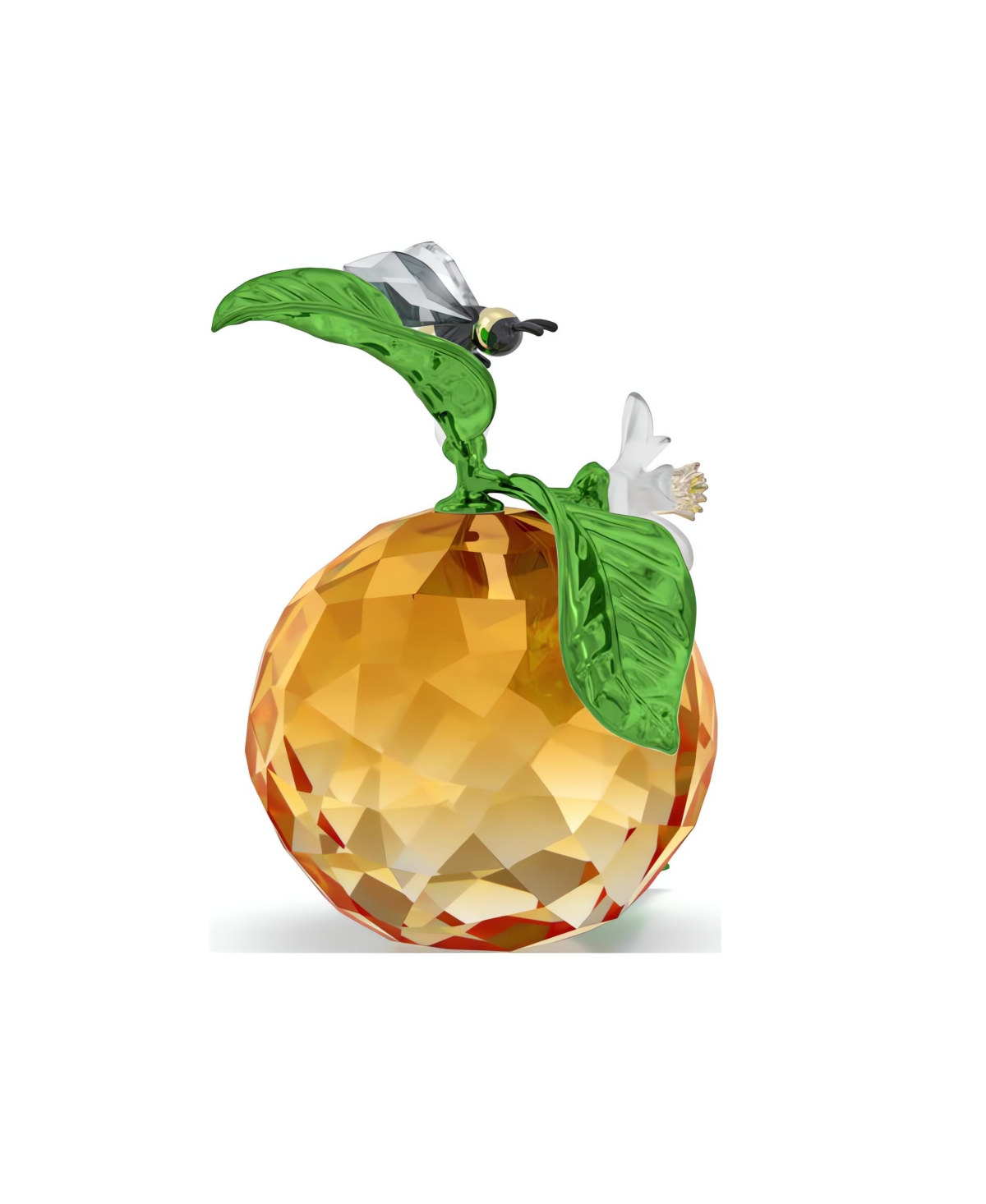 Swarovski Idyllia Clementine And Bee Figurine In Orange