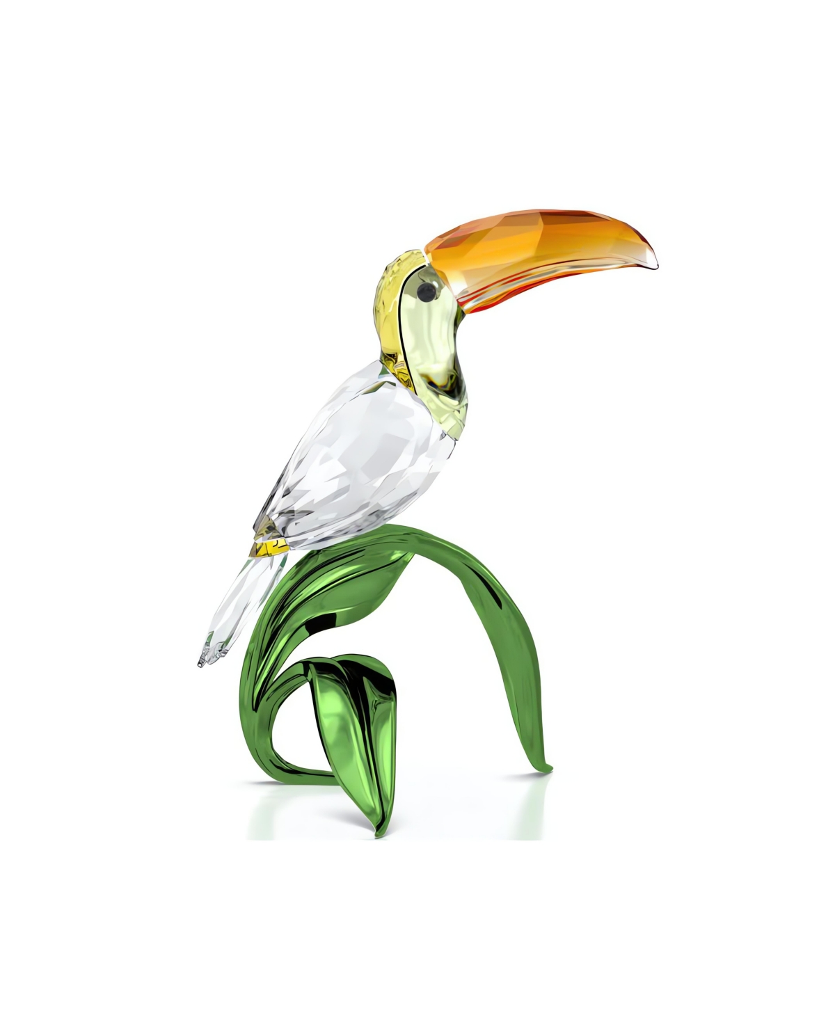 Swarovski Idyllia Toucan Figurine In Orange