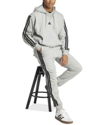 Men's Essentials Regular-Fit 3-Stripes Fleece Joggers