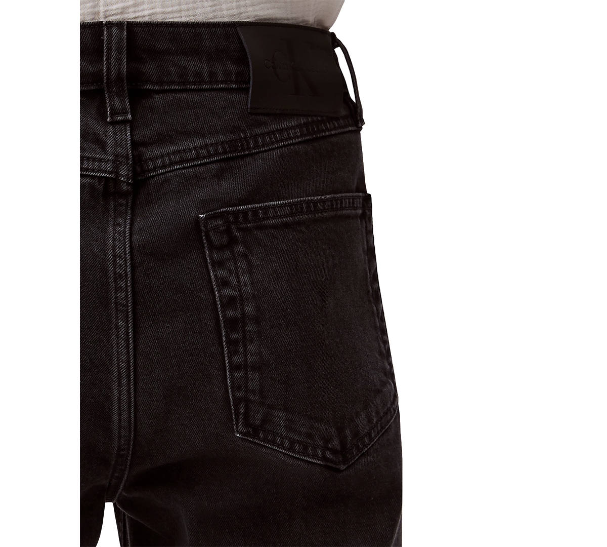Calvin Klein Jeans Est.1978 Women's 90s Straight-leg Stretch Jeans In Ck Essential Black