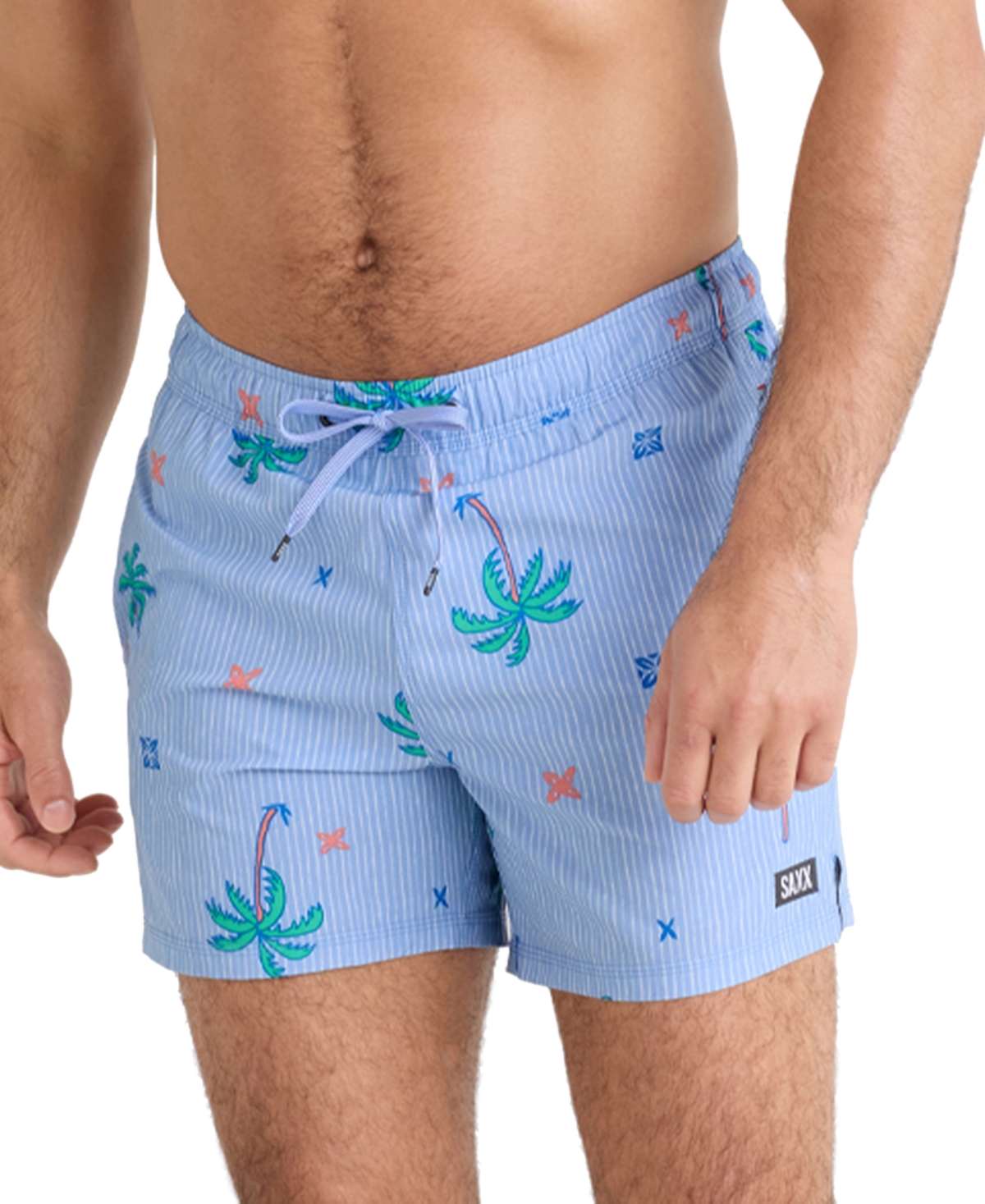 Saxx Oh Buoy 2-in-1 Volley 5-inch Swim Trunks In Blue