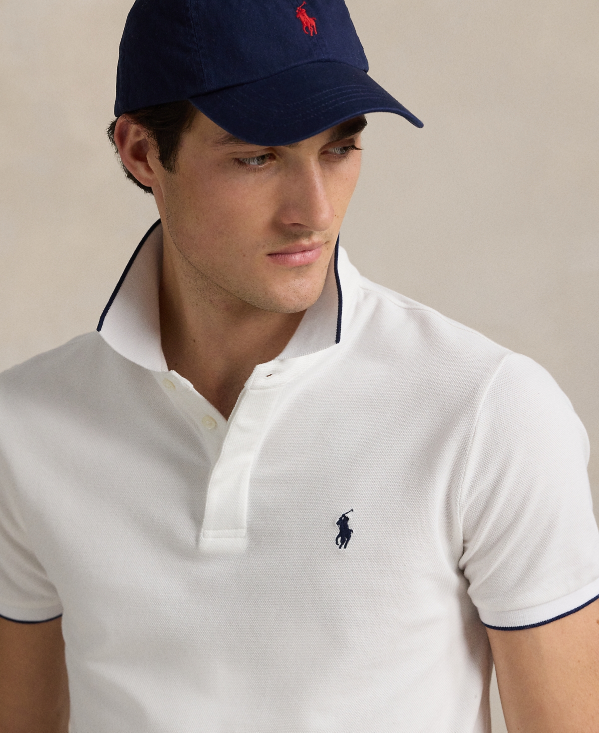 Polo Ralph Lauren Cotton Mesh Polo Shirt In White,white