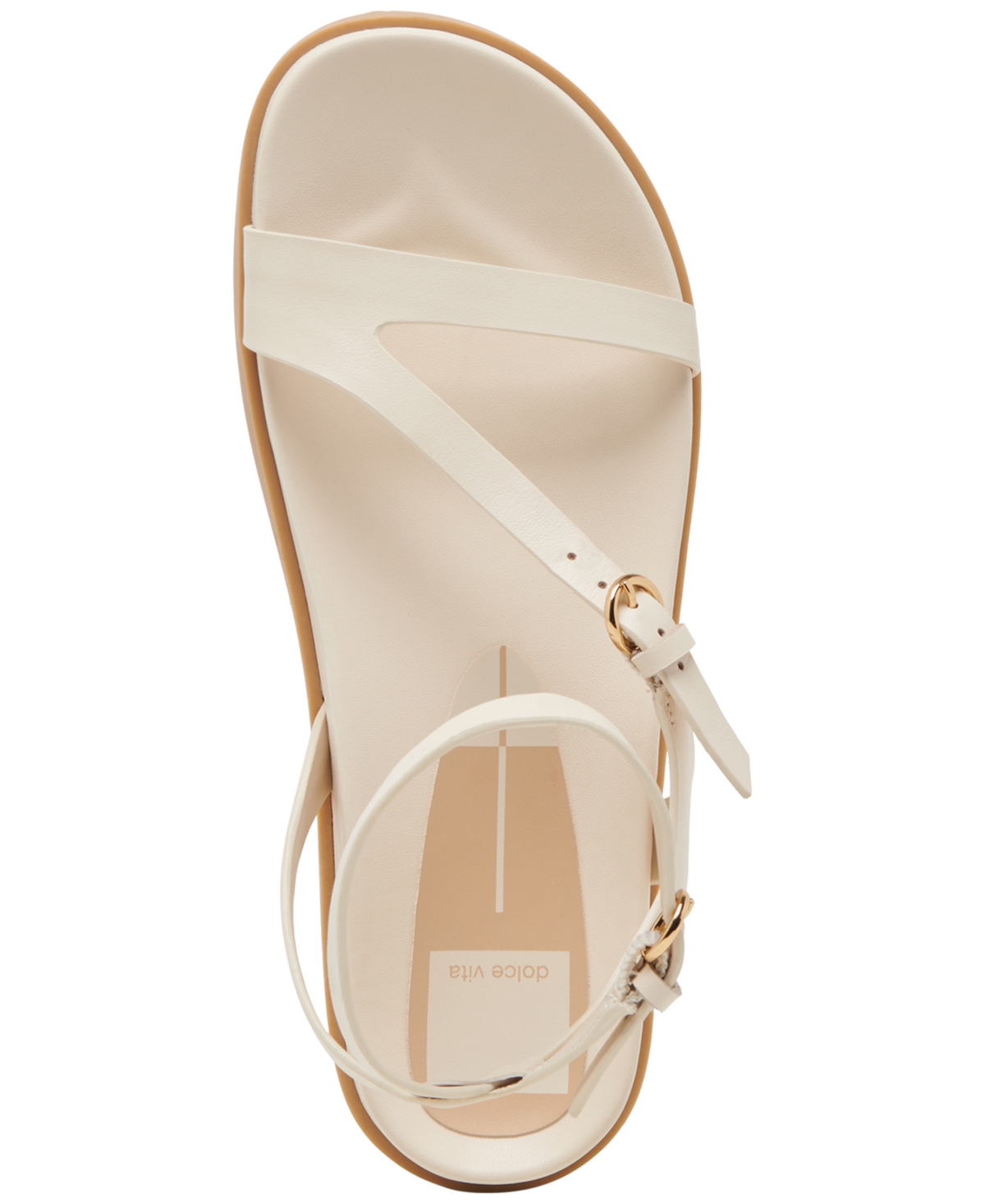 Dolce Vita Darlis Ankle Strap Sandal In Bone Leather